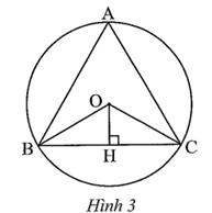 Cho biết   và OB = R. Độ dài cạnh BC là A. Rcan3 B. Rcan3/2 C. Rcan2 D. Rcan3/3 (ảnh 1)