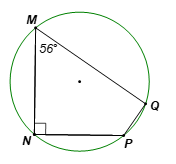 Cho MNPQ là tứ giác nội tiếp. Hãy tìm các góc chưa biết của tứ giác MNPQ trong mỗi trường hợp sau: Góc	Trường hợp 1	Trường hợp 2	Trường hợp 3 M (ảnh 3)