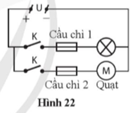 Trong phòng đang sử dụng một đèn dây tóc và một quạt trần. Hai thiết bị này cùng hoạt động bình thường ở hiệu điện thế 220 V (ảnh 1)