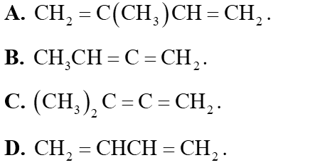 Cao su isoprene được tổng hợp từ monomer nào sau đây? (ảnh 1)