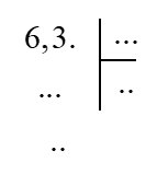 Đặt tính rồi tính. 6,3 : 0,42 = ? (ảnh 1)