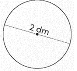 Tính diện tích của các hình tròn sau: (ảnh 1)