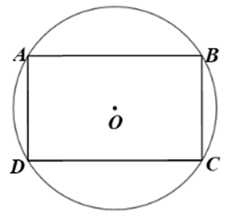 Cho hình bình hành ABCD nội tiếp đường tròn (O). Chứng minh rằng ABCD là hình chữ nhật. (ảnh 1)