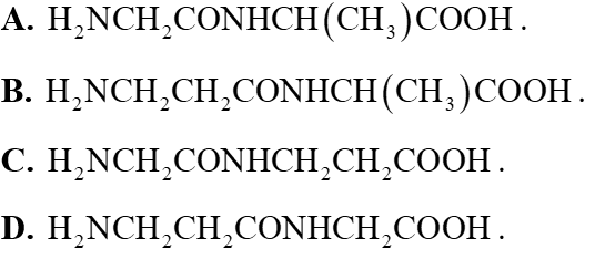 Khi phân tích nguyên tố của một dipeptide  thu được phần trăm khối lượng của các nguyên tố như sau:  %C = 41,10%; %H = 6,85%; %N = 19,18%; còn lại là oxygen. Từ phổ khối lượng (MS) xác định được phân tử khối của  bằng 146. Công thức cấu tạo của  có thể là (ảnh 1)