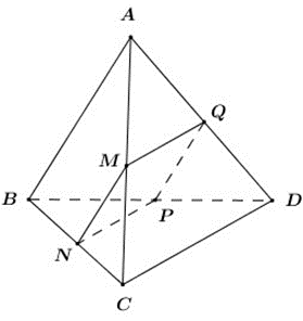 Cho tứ diện \[ABCD\] có \(AB = 3a,\,\,CD = 2a,\,\,\left( \alpha  \right)\) là một mặt phẳng song song với  (ảnh 1)