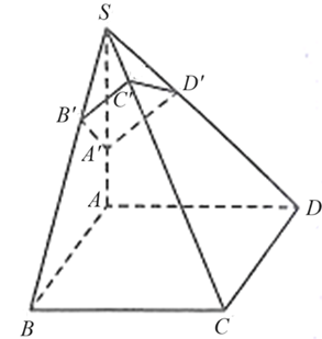 Cho khối chóp \[S.ABCD\] có đáy là hình vuông, \(SA \bot \left( {ABCD} \right),\,\,M,{\rm{ }}N\) lần lượt là trung điểm của (ảnh 1)