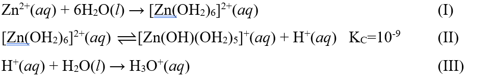 Khi hòa tan zinc(II)chloride trong nước, diễn ra một số quá trình cơ bản sau:  Cho các phát biểu sau:  (1) Quá trình (I) và (III) có thể diễn ra yếu hơn quá trình (II). (ảnh 1)