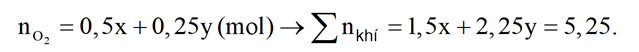 Nhiệt phân hoàn toàn m gam hỗn hợp X gồm \({\rm{Fe}}{\left( {{\rm{N}}{{\rm{O}}_3}} \right)_2}\) và \({\rm{AgN}}{{\rm{O}}_3}\) thu được 117,6 lít hỗn hợp khí (ảnh 1)