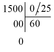 Đặt tính rồi tính.  15 : 0,25 (ảnh 1)