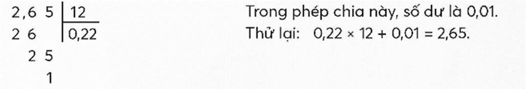 Quan sát phép chia dưới đây.  Số? Trong phép chia này, số dư là (ảnh 1)