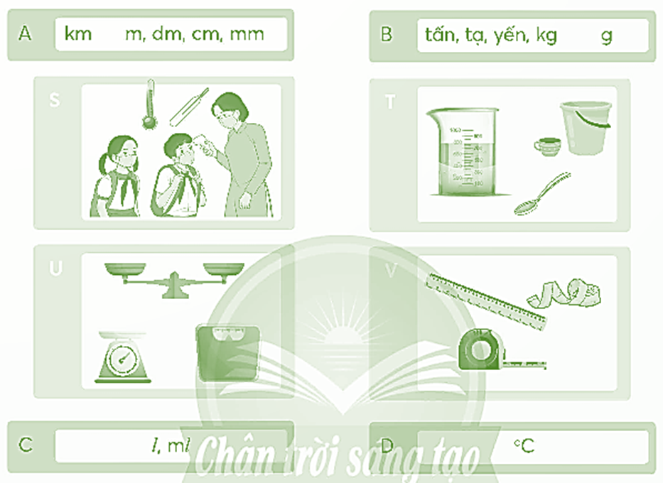 Nối dụng cụ đo với đơn vị đo phù hợp. (ảnh 1)