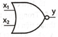 Kí hiệu cổng logic ở hình vẽ bên là kí hiệu của cổng   	A. NOR. 	B. AND.	C. NAND. 	D. OR. (ảnh 1)