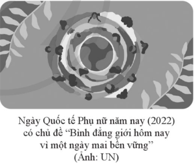 Đọc văn bản sau và thực hiện các yêu cầu bên dưới:  Bình đẳng giới hôm nay vì một ngày mai bền vững  Thứ Ba, 08/03/2022 05:34 (GMT+7)  Thúc đẩy bình đẳng giới trong bối cảnh khủng hoảng khí hậu và giảm nhẹ rủi ro thiên tai là một trong những thách thức toàn cầu lớn nhất của thế kỉ 21.  Phụ nữ ngày càng được công nhận là dễ bị tổn thương hơn trước các tác động của biến đổi khí hậu so với nam giới, vì họ chiếm đa số người nghèo trên thế giới và phụ thuộc nhiều hơn vào các nguồn tài nguyên thiên nhiên mà biến đổi khí hậu đe doạ nhiều nhất.  Tại sao phụ nữ dễ bị tổn thương hơn nam giới?  Tính dễ bị tổn thương của phụ nữ đối với biến đổi khí hậu bắt nguồn từ một số yếu tố xã hội, kinh tế và văn hoá.  Số liệu từ Liên hợp quốc cho thấy, có tới 70% trong số 1,3 tỉ người sống trong cảnh nghèo đói trên thế giới là phụ nữ. Tại khu vực thành thị, 40% số hộ nghèo nhất do phụ nữ làm chủ hộ. Trong khi đó, dù là nhân lực chính trong sản xuất lương thực trên thế giới – ở mức từ 50 – 80%, nhưng phụ nữ lại chỉ sở hữu chưa đến 10% đất đai. Bên cạnh đó, 80% trong số những người phải di cư do các thảm hoạ và thay đổi liên quan đến khí hậu trên thế giới là phụ nữ và trẻ em gái.  Báo cáo mới đây của Ngân hàng Thế giới (WB) cho thấy, khoảng 2,4 tỉ phụ nữ trong độ tuổi lao động trên toàn cầu không có cơ hội kinh tế bình đẳng. Chỉ có 118/194 nền kinh tế thế giới đảm bảo 14 tuần nghỉ phép có lương cho các bà mẹ. 178 nước vẫn duy trì các rào cản pháp lí ngăn cản sự tham gia đầy đủ của phụ nữ đối với các hoạt động kinh tế. Trong khi đó, khoảng cách thu nhập trọn đời dự kiến giữa nam giới và nữ giới trên toàn cầu lên tới 172 000 tỉ USD, gấp 2 lần tổng sản phẩm quốc nội (GDP) hằng năm của cả thế giới.  Phụ nữ chiếm tỉ lệ cao trong các cộng đồng nghèo phụ thuộc nhiều vào các nguồn tài nguyên thiên nhiên để kiếm sống, đặc biệt là ở các vùng nông thôn, nơi họ gánh vác trách nhiệm chính về việc cung cấp nước cho hộ gia đình, năng lượng để đun nấu và sưởi ấm. Ở khu vực Cận Đông, phụ nữ đóng góp tới 50% lực lượng lao động nông nghiệp. Họ chịu trách nhiệm chính cho các công việc tốn nhiều thời gian và công sức hơn (được thực hiện thủ công hoặc sử dụng các công cụ đơn giản). Ở khu vực Mỹ La-tinh và Ca-ri-bê (Caribbean), dân số nông thôn đang giảm dần trong những thập kỉ gần đây. Phụ nữ chủ yếu làm nghề nông tự cung tự cấp, đặc biệt là làm vườn, gia cầm và chăn nuôi gia súc nhỏ để tiêu dùng trong gia đình.  Trong điều kiện thời tiết khắc nghiệt như hạn hán và lũ lụt, phụ nữ có xu hướng làm việc nhiều hơn để đảm bảo sinh kế trong gia đình. Điều này sẽ khiến phụ nữ có ít thời gian tiếp cận với giáo dục đào tạo, phát triển kĩ năng hoặc kiếm thu nhập. Ở châu Phi, tỉ lệ mù chữ của phụ nữ là hơn 55% vào năm 2000, so với 41% ở nam giới.  Những con số trên phần nào cho thấy sự chênh lệch và bất bình đẳng mà phụ nữ đang phải đối mặt trong xã hội ngày nay.  Những đóng góp của phụ nữ đang góp phần thay đổi thế giới  Mặc dù dễ bị tổn thương nhưng phụ nữ và trẻ em gái lại là những người tạo ra thay đổi hiệu quả và mạnh mẽ để thích ứng và giảm nhẹ biến đổi khí hậu. Họ tham gia vào các sáng kiến bền vững trên khắp thế giới, với sự tham gia và lãnh đạo của họ dẫn đến hành động khí hậu hiệu quả hơn.  Ngày Quốc tế Phụ nữ 8-3 năm nay có chủ đề “Bình đẳng giới hôm nay vì một ngày mai bền vững” với mục đích ghi nhận sự đóng góp của phụ nữ và trẻ em gái trên toàn thế giới, những người đang đi đầu trong công tác thích ứng, giảm thiểu và ứng phó với biến đổi khí hậu, nhằm xây dựng một tương lại bền vững hơn cho tất cả mọi người.  Trong thông điệp nhân Ngày Quốc tế Phụ nữ năm nay, Tổng Thư kí Liên hợp quốc An-tô-ni-ô Gút-tơ-rét (António Guterres) đã tôn vinh những đóng góp của phụ nữ trong nỗ lực chấm dứt đại dịch COVID-19, đồng thời nhấn mạnh: “Những ý tưởng, sáng kiến, hành động và sự lãnh đạo của phụ nữ đang thay đổi thế giới trở nên tốt đẹp hơn.”.  Tuy nhiên, ông cũng nói rằng, ở nhiều lĩnh vực, đồng hồ về quyền của phụ nữ lại đang quay ngược. Trong đó, đại dịch đã khiến trẻ em gái và phụ nữ không được đến trường học và nơi làm việc. Họ phải đối mặt với tình trạng nghèo đói và bạo lực gia tăng. Họ làm nhiều công việc chăm sóc cần thiết nhưng không được trả công. Họ là mục tiêu của bạo lực và lạm dụng, chỉ vì họ là nữ giới.  Theo ông, “chúng ta cần hành động ngay để thúc đẩy quyền lợi của phụ nữ và trẻ em gái, thông qua việc đảm bảo chất lượng giáo dục để mỗi trẻ em gái có thể xây dựng cuộc sống mình mong muốn; thông qua các khoản đầu tư lớn và đào tạo để phụ nữ có công việc tử tế; thông qua hành động hiệu quả để chấm dứt bạo lực giới; thông qua các biện pháp như hạn ngạch giới để tất cả chúng ta được hưởng lợi ích từ những sáng kiến, kinh nghiệm và sự lãnh đạo của nữ giới trong việc đưa ra các quyết định”.  Có thể nói, phụ nữ đã và đang có những đóng góp to lớn, quan trọng trong sự phát triển của mỗi quốc gia hay rộng hơn là ở phạm vi toàn cầu. Sự tham gia chủ động và tích cực của họ góp phần không nhỏ trong việc kiến tạo nên một thế giới tốt đẹp hơn. Bởi vậy, đảm bảo bình đẳng giới chính là chìa khoá để xây dựng một thế giới hưng thịnh và phát triển bền vững trong tương lai.  (Theo dangcongsan.vn, ngày 8-3-2022)  a) Chỉ ra sự phù hợp giữa nhan đề với nội dung của văn bản Bình đẳng giới hôm nay vì một ngày mai bền vững.  b) Nêu tác dụng của các tranh, ảnh minh hoạ trong bài viết.  c) Dữ liệu trong văn bản thuộc loại nào (sơ cấp hay thứ cấp)? Các dữ liệu ấy có tác dụng gì trong việc thể hiện nội dung chính của văn bản?  d) Từ văn bản trên, kết hợp với những hiểu biết xã hội, hãy nêu một giải pháp để đảm bảo bình đẳng giới ở địa phương mà em sinh sống. (ảnh 2)