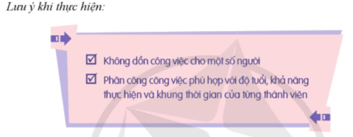 Tổ chức, sắp xếp khoa học các công việc trong gia đình  - Thảo luận về cách tổ chức, sắp xếp khoa học các công việc trong gia đình  Gợi ý thực hiện: (ảnh 1)