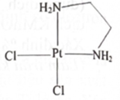 Phân tử phức chất cis-dichloro(ethylendiammine)platinium(II) có cấu tạo như hình bên. Có bao nhiêu loại phối tử có trong phân tử phức chất đó? (ảnh 1)