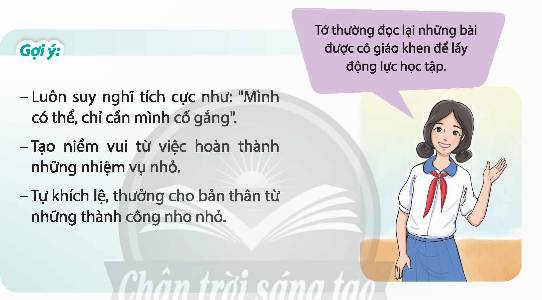 Trao đổi về cách tạo động lực cho bản thân để thực hiện hoạt động.  (ảnh 1)