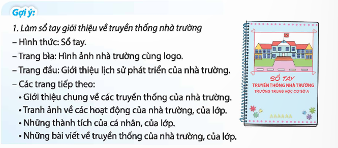 Thực hiện làm sản phẩm góp phần xây dựng truyền thống nhà trường.  (ảnh 1)