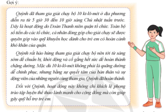 Tham gia các hoạt động giáo dục truyền thống và phát triển cộng đồng ở địa phương.  - Chia sẻ về hoạt động giáo dục truyền thống và phát triển cộng đồng ở địa phương mà em đã tham gia. (ảnh 1)