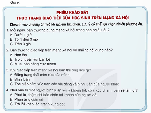 Thiết kế công cụ khảo sát. (ảnh 1)