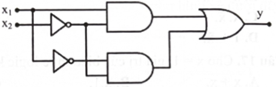 Mạch logic bên sử dụng các cổng logic   	A. NOT, NAND và NOR.		B. NOT, AND và OR. 	C. AND, NAND và NOR.		D. NAND, NOR và OR. (ảnh 1)