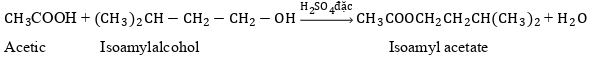 Người ta thực hiện phản ứng ester hóa giữa acetic (ảnh 1)