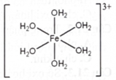 Phức chất \({\left[ {{\rm{Fe}}\left( {{\rm{O}}{{\rm{H}}_2}} \right)6} \right]^{3 + }}\) có cấu tạo như hình bên. Số liên kết cho - nhận mà nguyên tử trung tâm iron tạo được với các phối tử \({\rm{O}}{{\rm{H}}_2}\) là (ảnh 1)