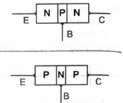 Linh kiện điện tử có cấu tạo như hình bên là   	A. điện trở nhiệt. 	B. diode.	C. transistor.	D. điện trở quang. (ảnh 1)