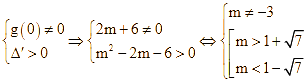 Có bao nhiêu giá trị nguyên của tham số  m (ảnh 1)