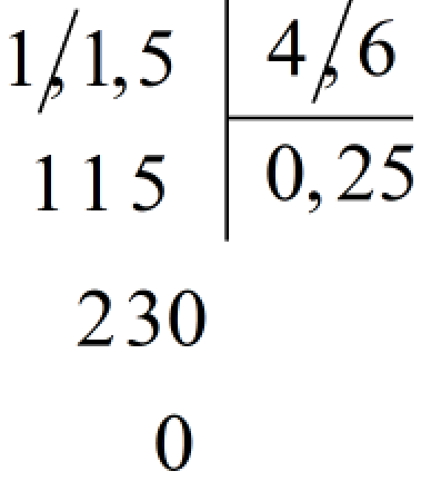 Tính. 1,15: 4,6 (ảnh 1)