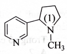 Nicotine là một loại alkaloid tự nhiên được tìm thấy trong cây thuộc họ Cà, chủ yếu trong thuốc lá (nicotine chiếm 0,6-3,0% trọng lượng thuốc lá khô).  (ảnh 1)