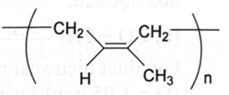 Cao su thiên nhiên được khai thác từ mủ cây cao su. Cao su thiên nhiên có thành phần chính là polymer của isoprene (cấu trúc như hình bên).  (ảnh 1)