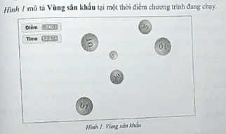 Trò chơi nhặt số:  Hãy viết chương trình tạo ra trò chơi như mô tả dưới đây.  Mô tả: Một số quả bóng xuất hiện ngẫu nhiên, di chuyển theo một hướng bất kỳ ngẫu nhiên một thời gian rồi lại chuyển sang một (ảnh 2)