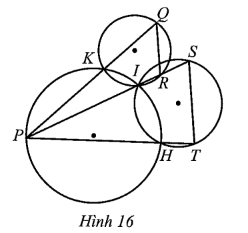 Quan sát Hình 16.  Chứng minh QR // ST. (ảnh 1)