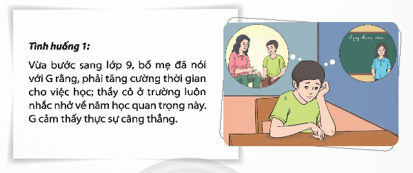 Đóng vai nhân vật trong các tình huống sau và thể hiện sự ứng phó phù hợp (ảnh 1)