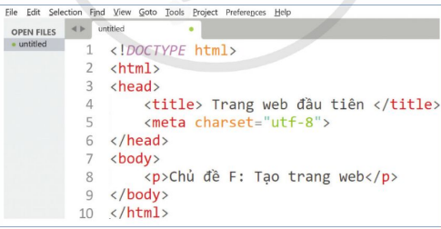 Cho văn bản html như sau:   Kết quả khi mở văn bản trên bằng trình duyệt web:  (ảnh 1)