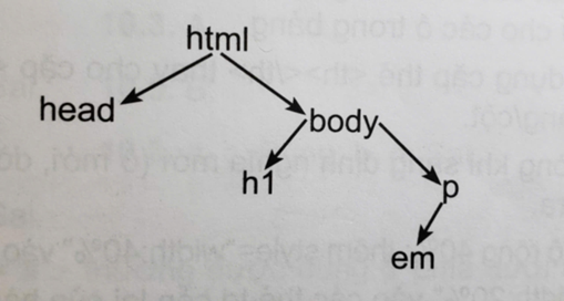 Vẽ sơ đồ cây các phần tử HTML của trang web sau: 1 <!DOCTYPE html> 2 <html> 3 <head> 4  <title>Tên trang web</title> (ảnh 1)