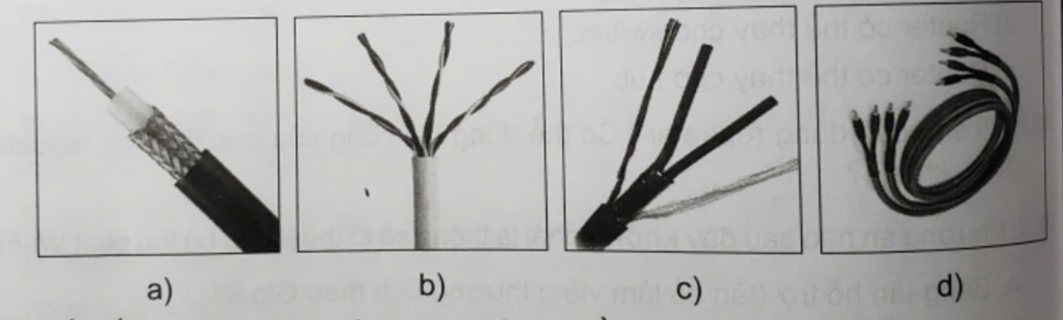 23.2. Những hình ảnh nào sau đây là cáp truyền dữ liệu dùng trong mạng máy tính?   (ảnh 1)