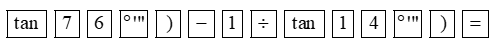 Giá trị của biểu thức  J = tan 76 ∘ − cot 14 ∘  bằng (ảnh 1)