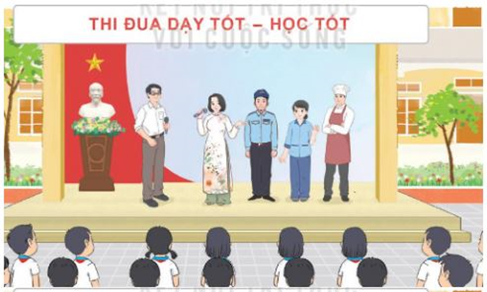 Thế giới nghề nghiệp quanh em - Trò chuyện cùng thầy cô và các bác nhân viên trong trường về nghề nghiệp của họ  (ảnh 1)