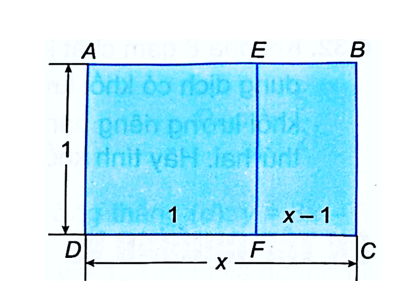 Hình chữ nhật vàng là hình chữ nhật có thể chia thành một hình vuông và (ảnh 1)