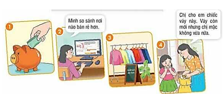 1. Nêu những cách tiết kiệm tiền của gia đình em trong sinh hoạt hàng ngày   2. Trao đổi về  (ảnh 1)