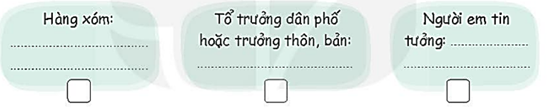 Chia sẻ với những người sống xung quanh về ý tưởng kết nối cộng đồng của em 1. Hãy viết, Hãy tích  Em chọn: (ảnh 1)