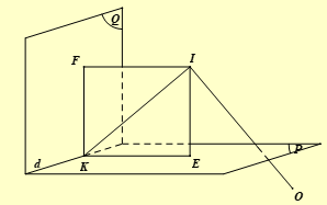 Trong không gian \(Oxyz\), cho mặt cầu \(\left( S \right)\) có phương trình \({(x - 1)^2} + {(y + 2)^2} + {(z - 1)^2} = 2\). Gọi \(\left( P \right),\left( Q \right)\) là hai mặt phẳng tiếp xúc với \(\left( S \right)\) đồng thời vuông góc với nhau theo giao tuyến \(d\) và \(K\) là hình chiếu vuông góc của tâm mặt cầu \(\left( S \right)\) trên đường thẳng \(d\). Diện tích tam giác \(OIK\) lớn nhất thuộc khoảng nào trong các khoảng sau đây? Biết \(O\) là gốc tọa độ. 	A. \(\left( {1;\sqrt 3 } \right)\).	B. \(\left( {2\sqrt 3 ;4} \right)\).	C. \(\left( {\sqrt 5 ;3} \right)\).	D. \(\left( {\sqrt 3 ;\sqrt 6 } \right)\). (ảnh 1)