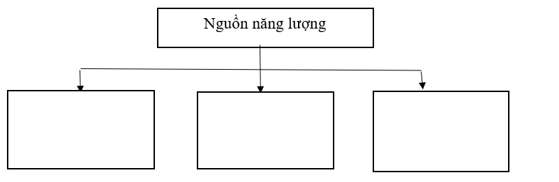 Viết tên một số nguồn năng lượng vào chỗ (…) trong sơ đồ.  (ảnh 1)