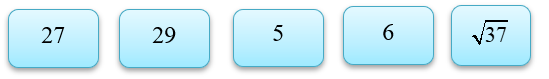 Cho số phức thỏa mãn \(\frac{{5\left( {\bar z + i} \right)}}{{z + 1}} = 5\left( {i + 1} \right)\). Kéo ô thích hợp thả vào vị trí tương ứng để hoàn thành các câu sau (ảnh 1)