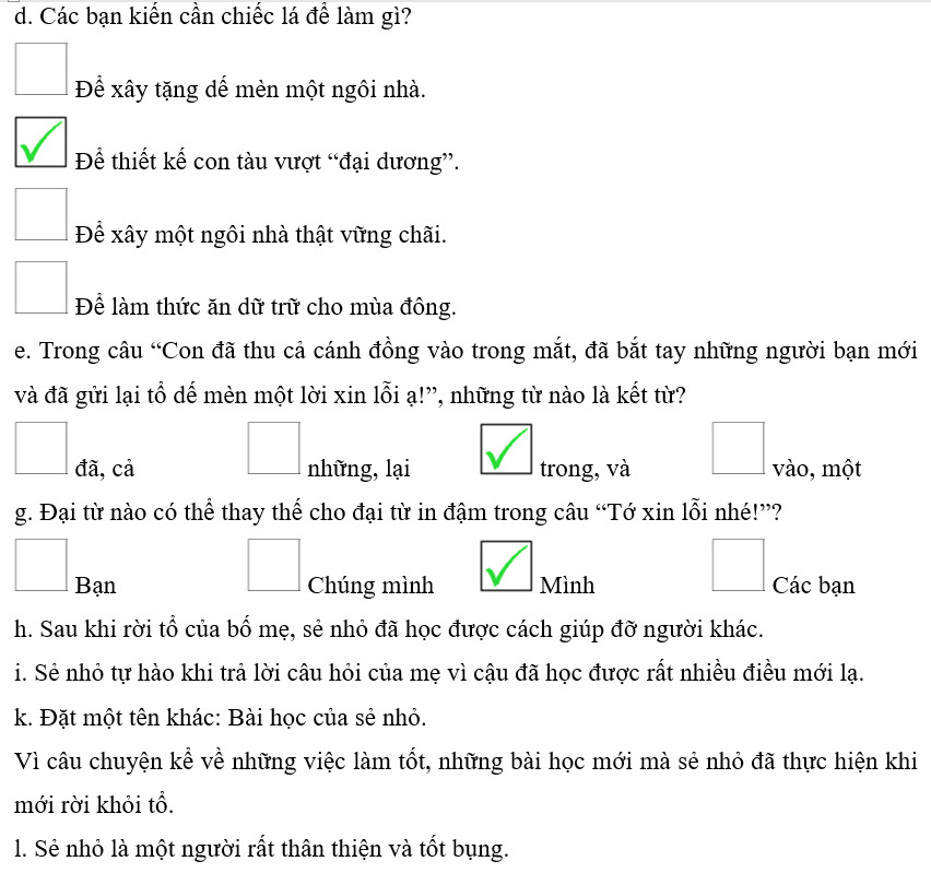 Đọc bài và thực hiện yêu cầu:  Câu chuyện của chim sẻ  Có một chú sẻ nhỏ vừa mới rời khỏi tổ của bố mẹ, sẵn sàng bay tới cánh đồng cỏ dưới chân đồi (ảnh 3)