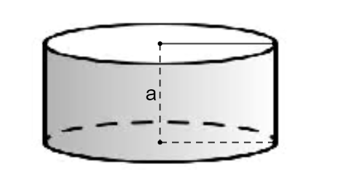 Một hình trụ có chu vi đường tròn đáy bằng 4πa, chiều cao bằng a. Thể tích của hình trụ này là (ảnh 1)