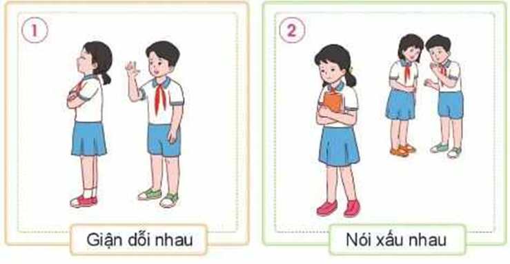 Ứng xử trong quan hệ bạn bè 1. Nhận diện vấn đề thường xảy ra trong quan hệ bạn bè. - Thảo luận về những vấn đề (ảnh 1)