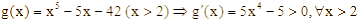 Cho hàm số y = f(x) = x^5 - 5x - 22 (ảnh 1)