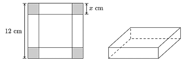 Cho một tấm nhôm hình vuông cạnh 12 cm (ảnh 1)